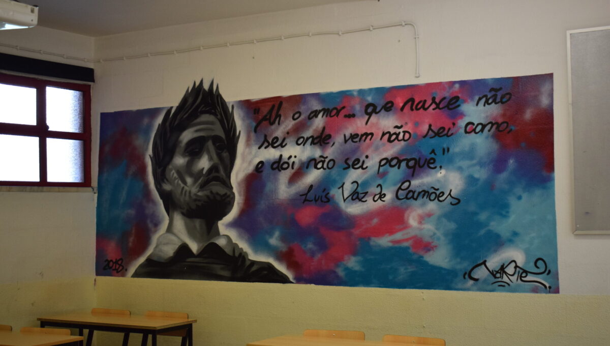 O mural da escola